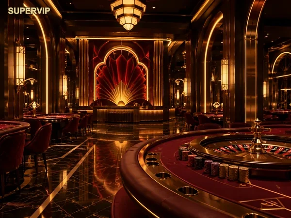 Gambar beranda supervip dengan tampilan utama platform